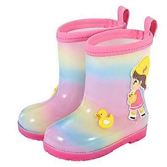 YUIVH Lichtgevende Regenlaarzen voor Peuters en Kinderen – Cartoonontwerp, Waterdicht, Leuke Buitenlaarzen, Geschikt voor Kindermaten