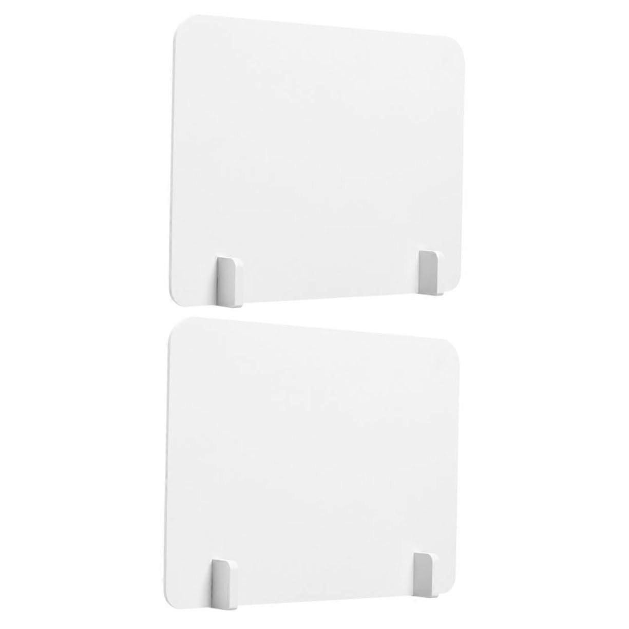 Desk Privacy Divider with Stable Base, Easy Clean Surface, Classroom and Office Testing Shield