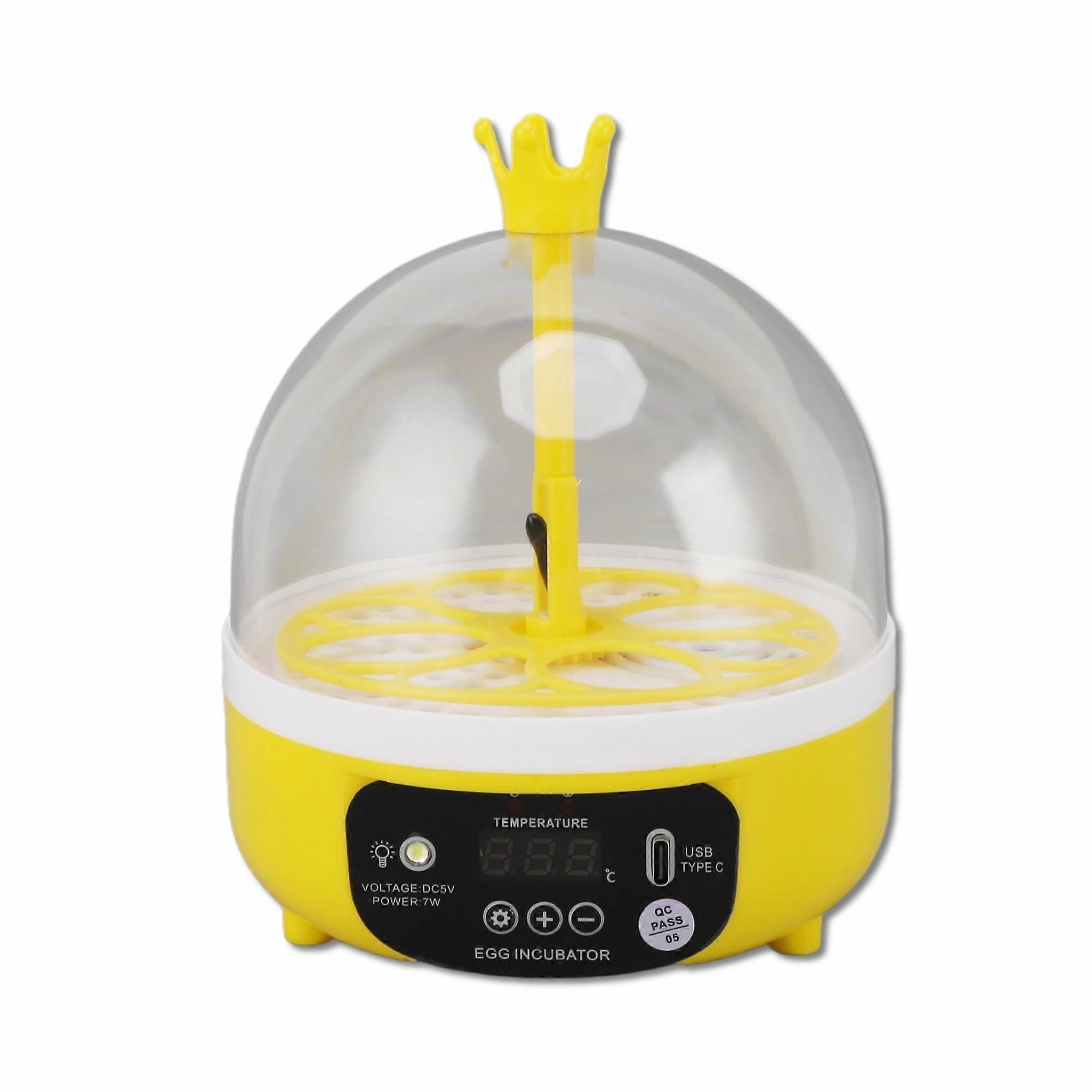 Mini Egg Incubator for Hatching Chicken and Quail Eggs, Compact 4 Egg Capacity