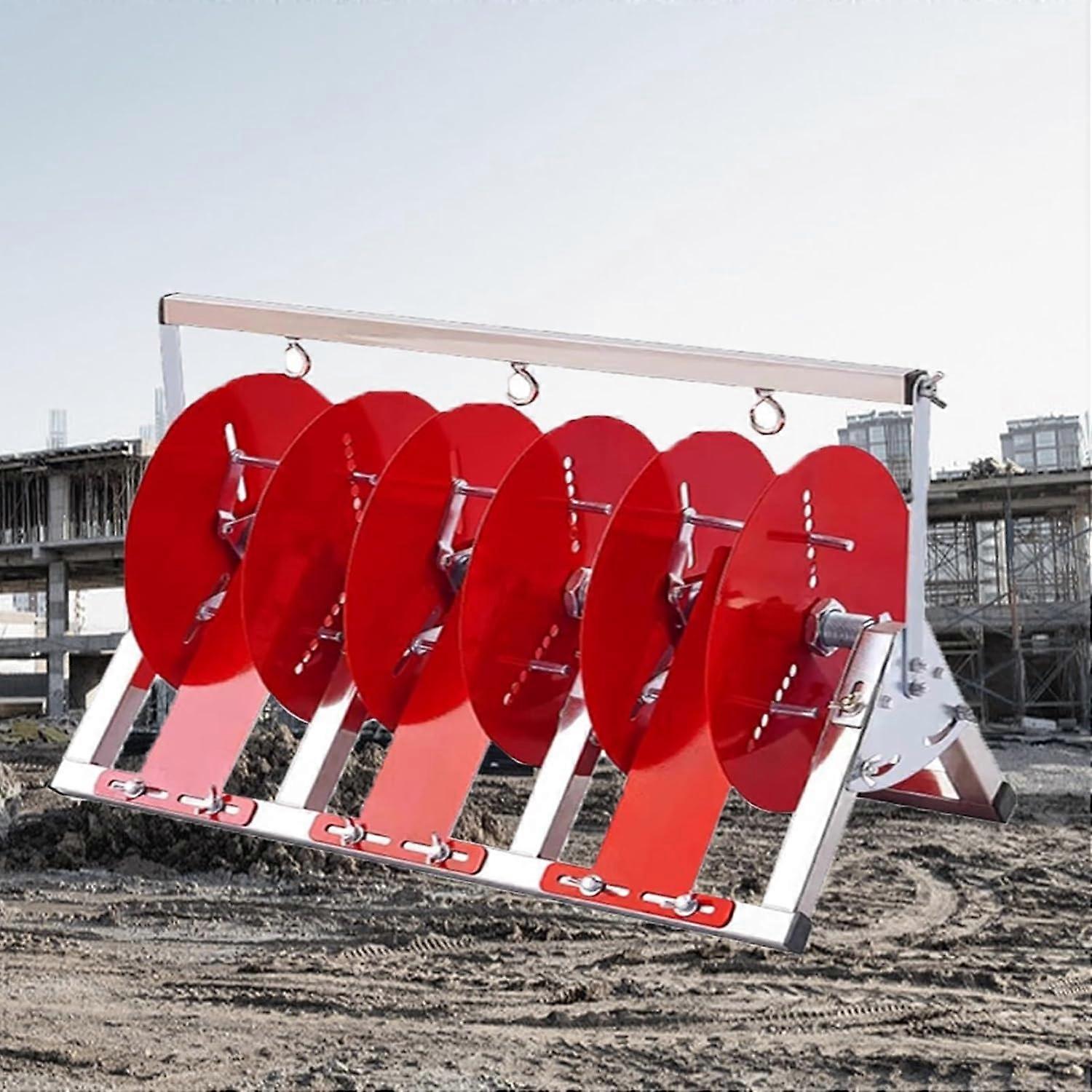 3 Reel Cable Caddy Wire Dispenser with Plastic Spool, Foldable Rack for Tangle Storage