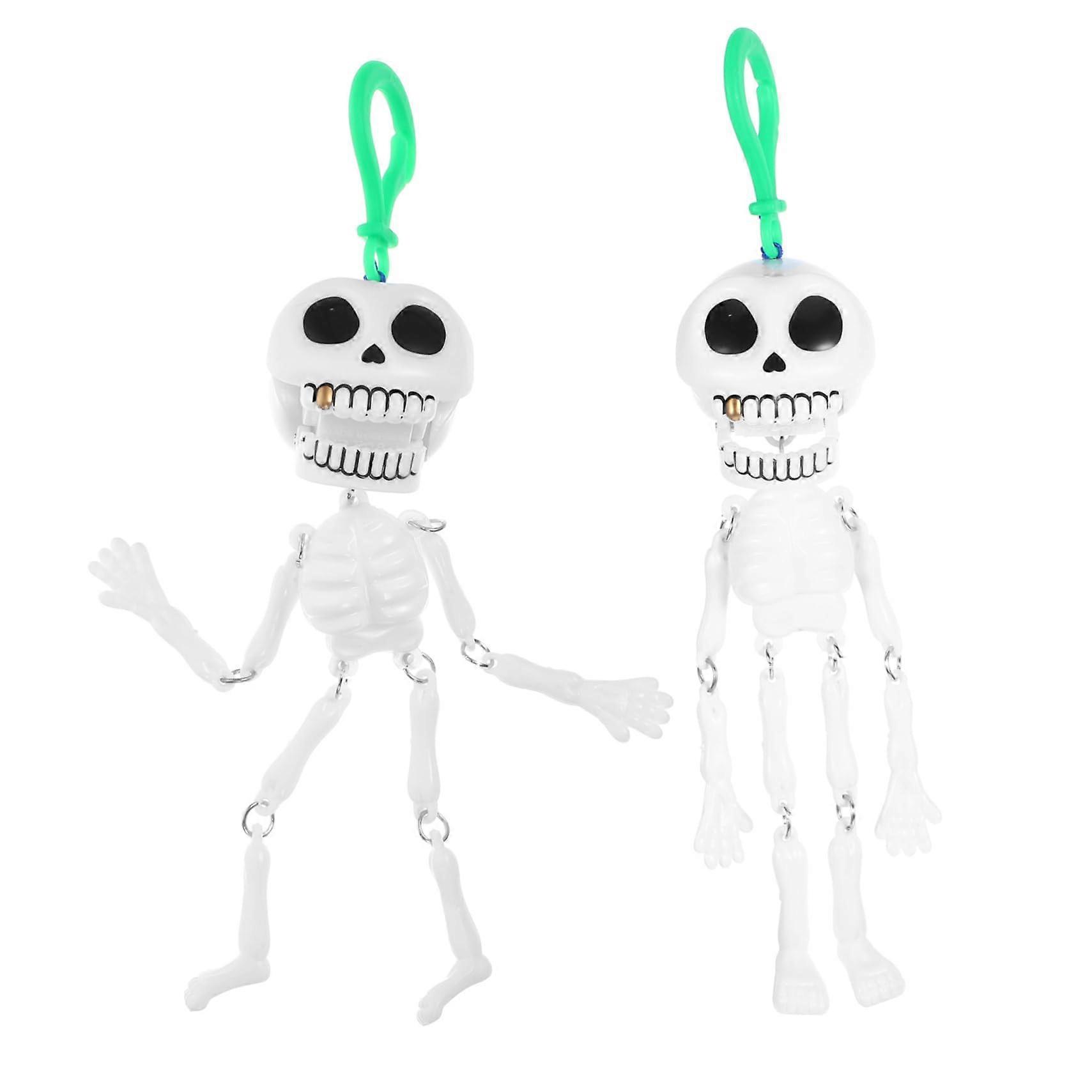 Halloween Skeleton Decorations Bulk Pull String Toys with Pullstring Motion for Party Favors