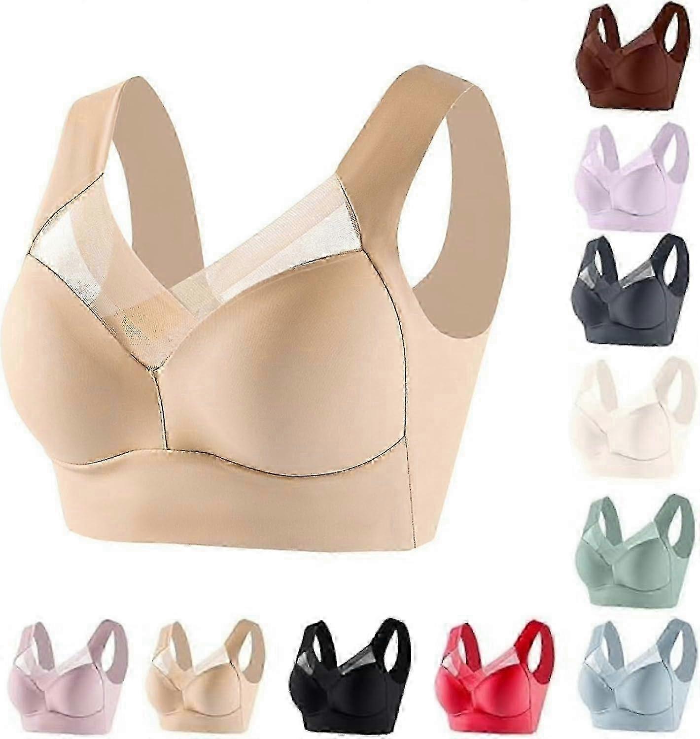Plus Size High Support Posture Correcting Seamless Sports Bras