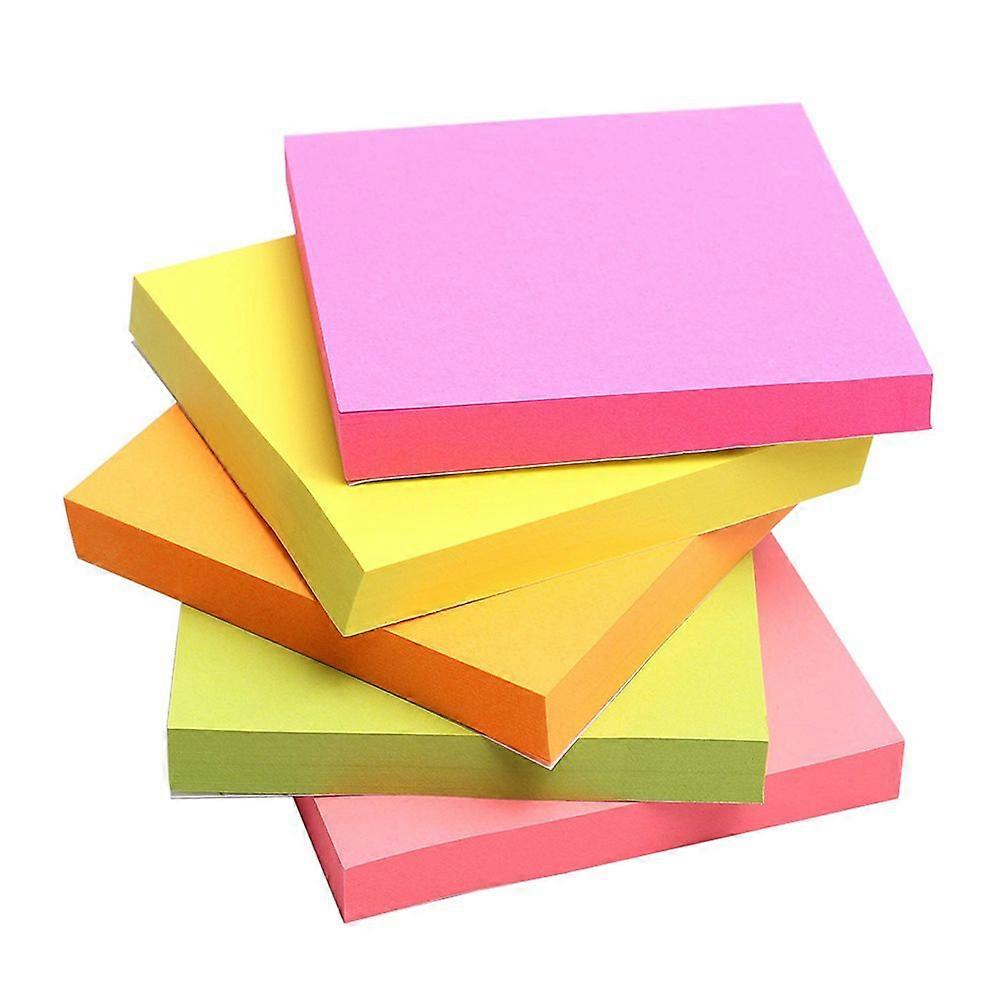 12 Pads/Pack Sticky Pads 100 Sheets/Pad Square Easy Post Notes (Random Color)