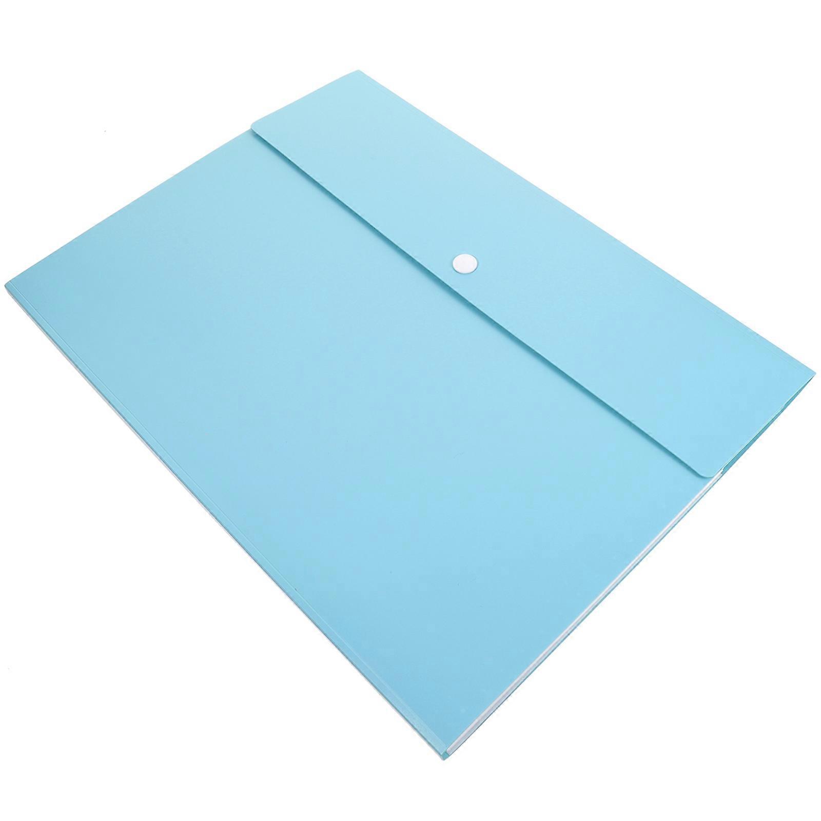Large Capacity File Organizer Folder for Storage 4Pcs Green Expanding Folder