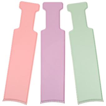 Highlighting Comb Paddle for Hair Dyeing with Curved Design 12Pcs Assorted