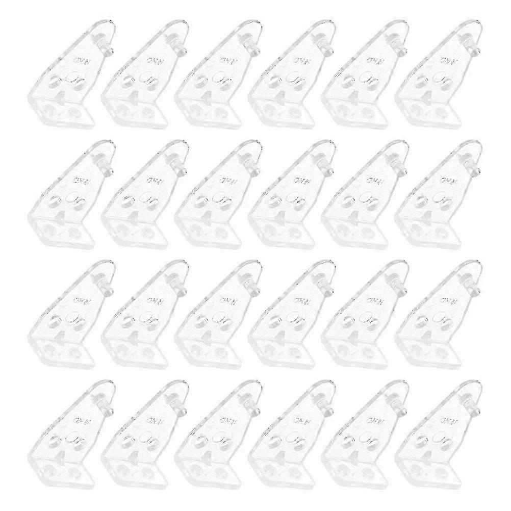 Horizontal Blind Clips 96Pcs Transparent Plastic Hold Brackets Set
