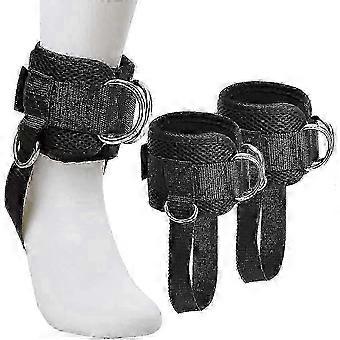 2026 Suitable 1 pair ankle straps d-ring cable machine workout adjustable padded cuffs kickback