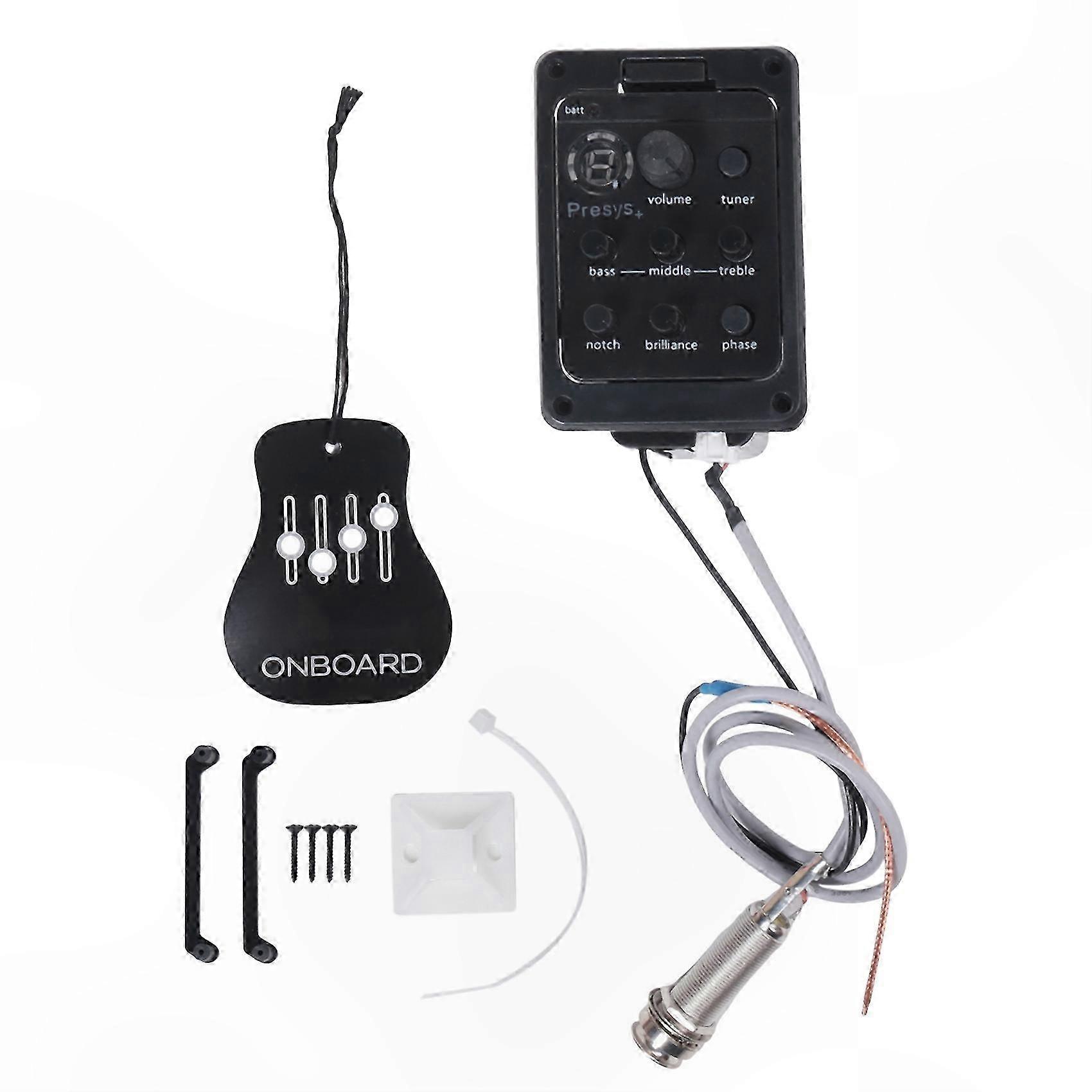 Premium Acoustic Guitar Preamp Module Featuring Internal Equalizer Controls And Auto Tuner