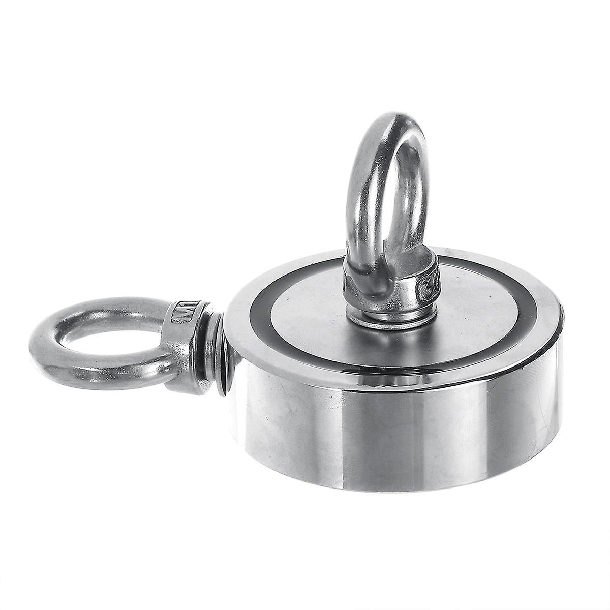 200Kg Double Side Neodymium Recovery Magnet Hook Lifting Fishing Magnet Ring Salvage Tool