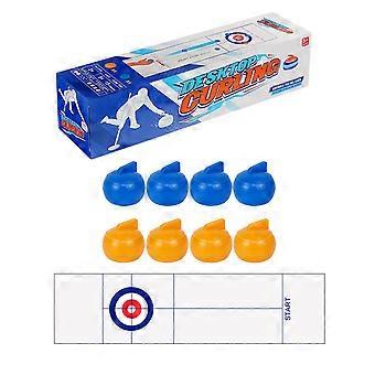 Funny Tabletop  Board Game Tabletop Curling Ball Game Indoor Kids Adults Sports Game for Adults Kids and Families Multicolor