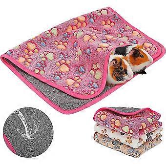 Guinea Pig Blankets,3 Pcs Small Animal Cage Liners Pet Soft Sleep Mat Cover Flannel For Hamster,60*4 [XR]