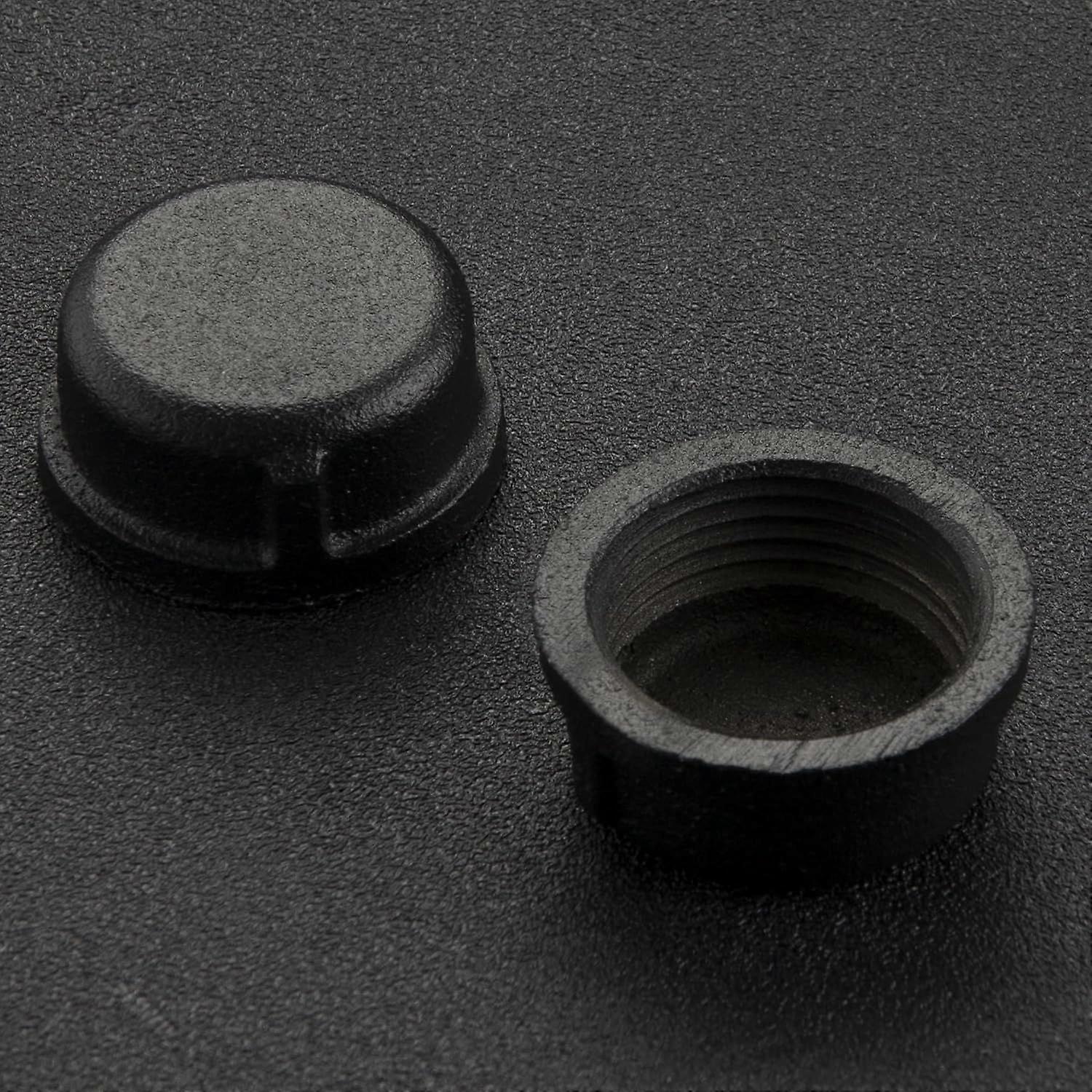 1" Black Industrial Pipe Fitting Caps - 10 Pack