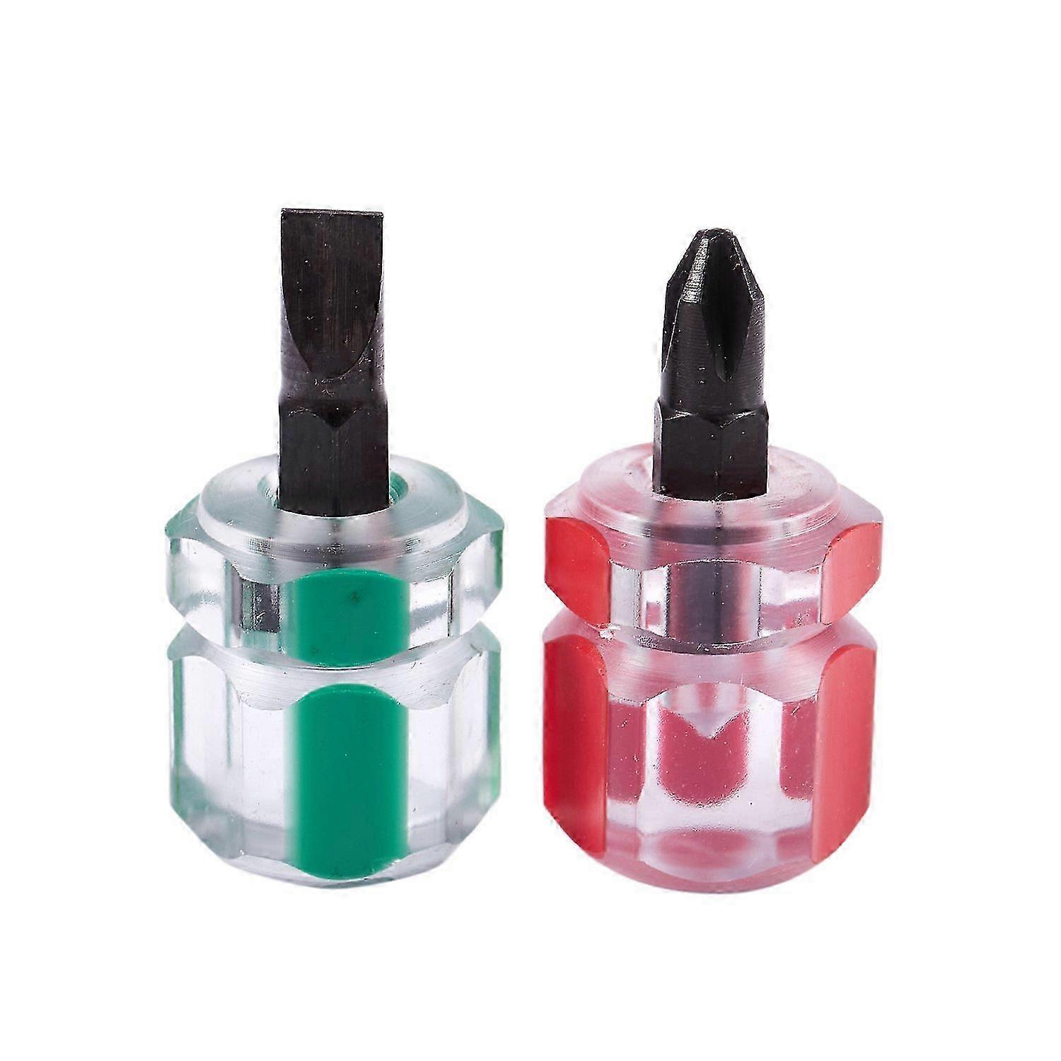 2 pcs Flat Screwdriver Split Repair Tools Kit Set Green+Red