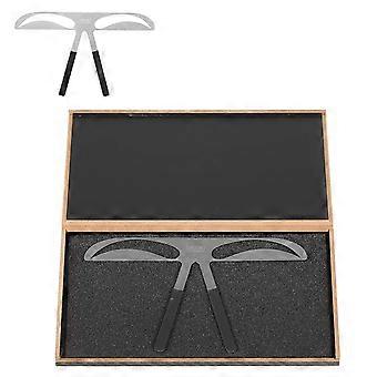 Stainless Steel Eyebrow Ruler with Accurate Symmetry Alignment, Adjustable Mapping Tool for Makeup Artists