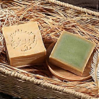 Handmade Natural Laurel Oil Soap, Traditional Syrian Soap for Face and Body