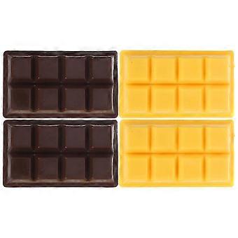 4stk falske chokolader modeller faux små chokolader dukkehus chokolade rekvisitter