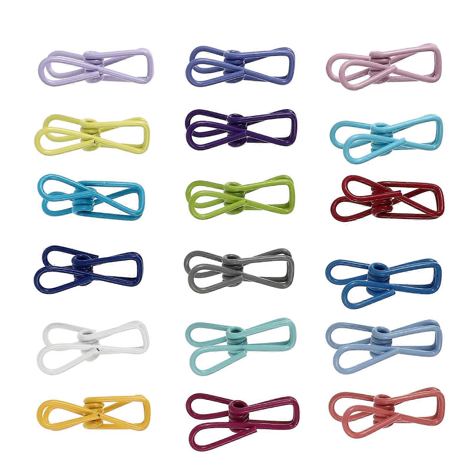 40Pcs Photo Fixing Clips Multi-function Windproof Clothespin Household Clips