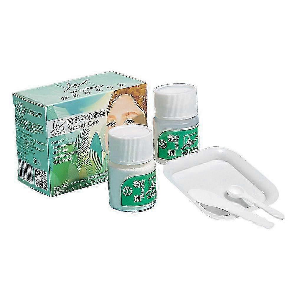 Kit de décoloration des poils du visage pour femmes. Ensemble de décoloration des poils du visage et des sourcils.