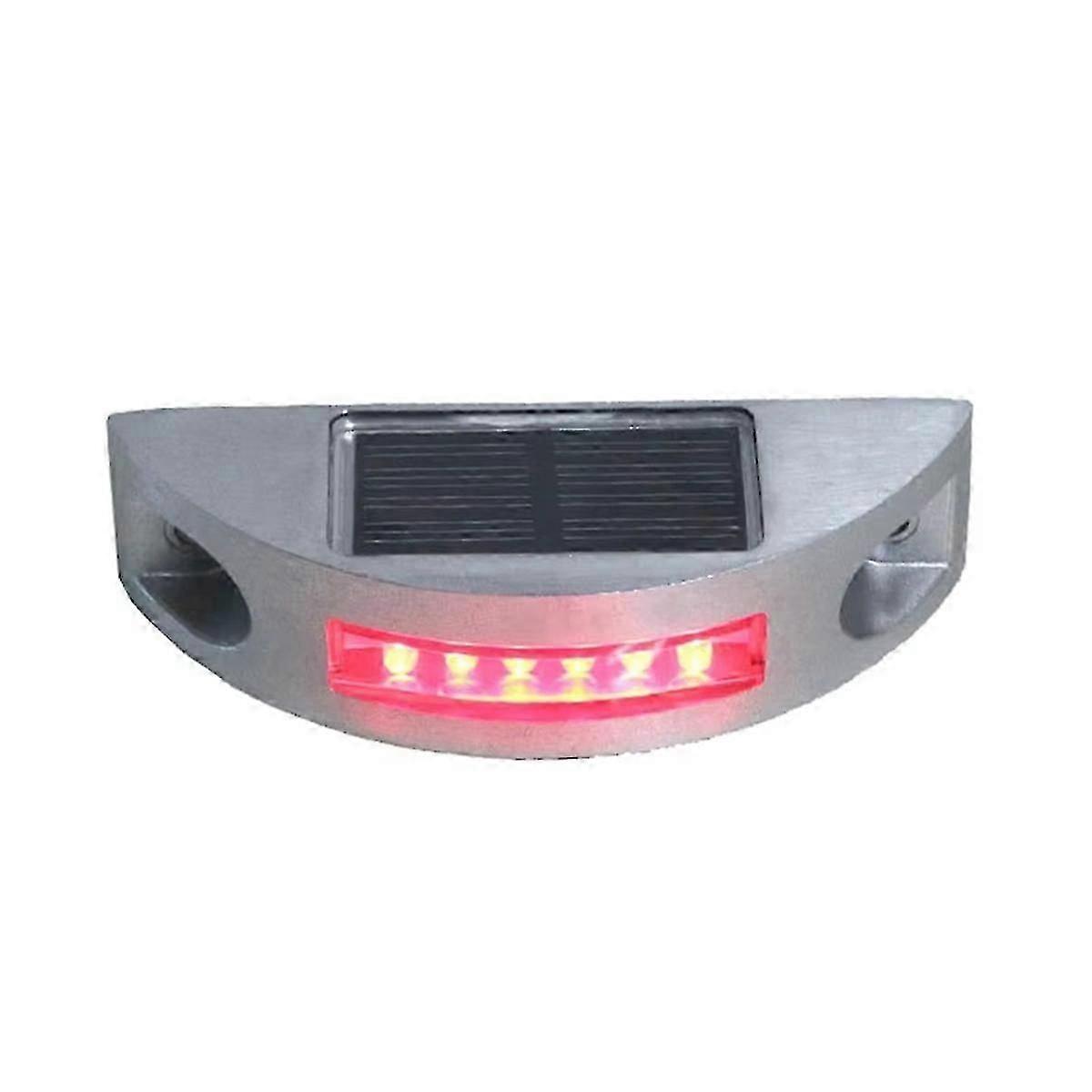 IP68 Waterproof LED Solar Powered Road Stud Light Red Light 2025