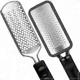 Pedicure Foot File - 2pcs Stainless Steel Foot Rasp, Dead Skin Remover