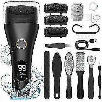 Appareil de pédicure électrique professionnel pour polisseuse de pieds et épurateur de talons rechargeable, pour des pieds doux et soignés.