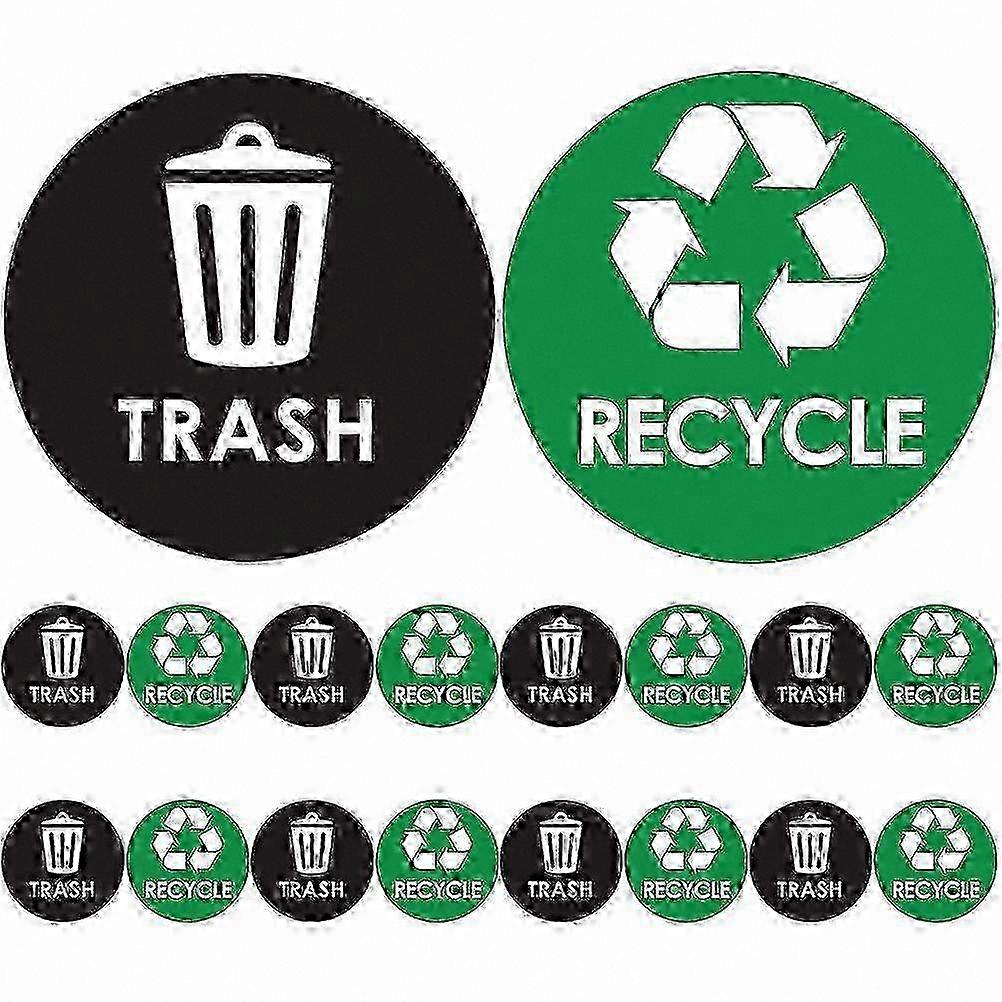 Waterproof PVC Waste Sorting Stickers