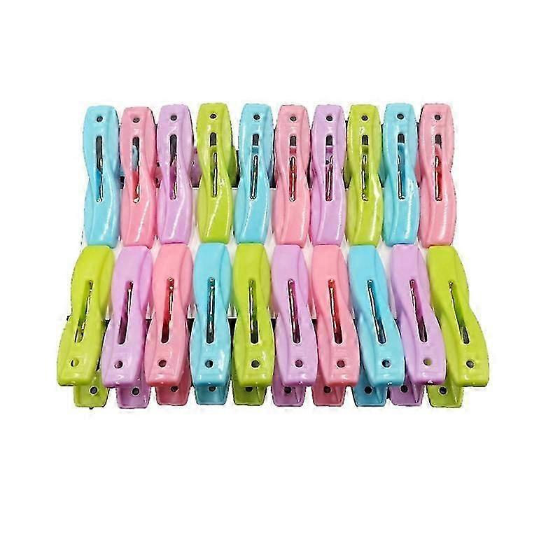 20 Plastic Windproof Clips, Multi-Function Drying Clips, Drying Quilts, Clothespins, Hangers, Clips