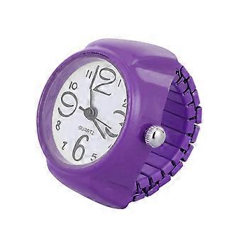 Watch Shaped Ring Fashion Watch Ring for Adults 1Pcs Purple Accessory