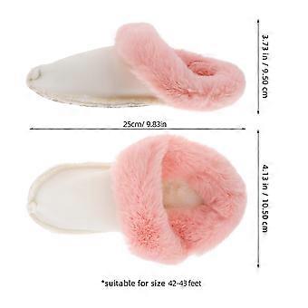 Detachable Winter Fluffy Shoe Insert Warm 1Pair Pink Plush Shoe Inserts