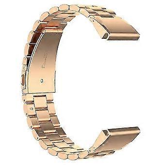 Garmin Fenix 7S Pro 6S Watch Band 20mm Stainless Steel 3 Bead Wrist Strap Mult For