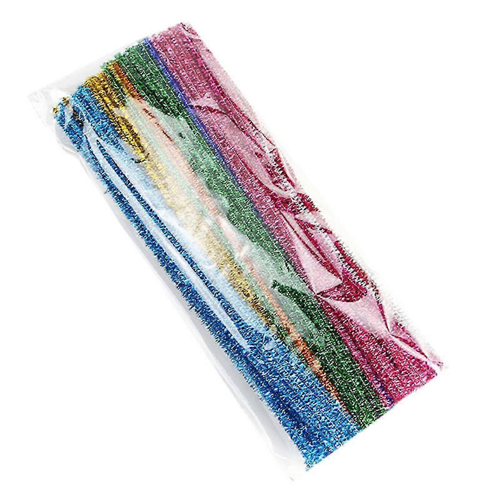100 Red Flash Chenille Craft Stems