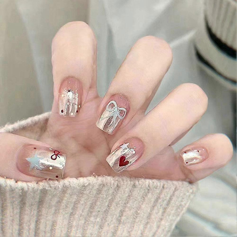 24Pcs Elegant French Press On Nails