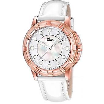 Lotus Quartz Analog Woman Watch avec Bracelet en cuir synthétique L15860/1