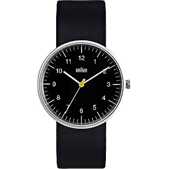 Braun klassinen Gent Japanin kvartsi analoginen mies katsella BN0021BKBKG synteettinen nahka ranne koru