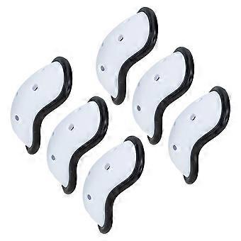 White Groin Guard 6Pcs Offering Breathable Protection for Taekwondo Use