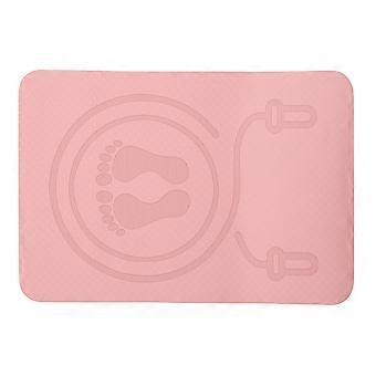 Pink Tpe Anti Slip Jump Rope Mat for Home Workout Durable Pad