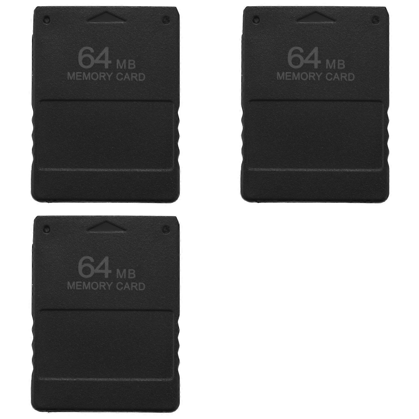 3X 64MB Memory Save Card for PlayStation 2 PS2 Console Game