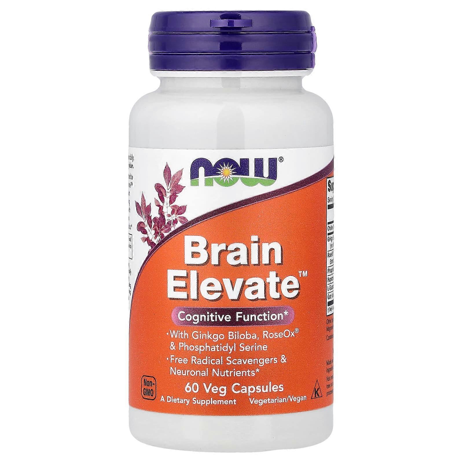 Now Foods, Brain Elevate, 60 Veg Capsules