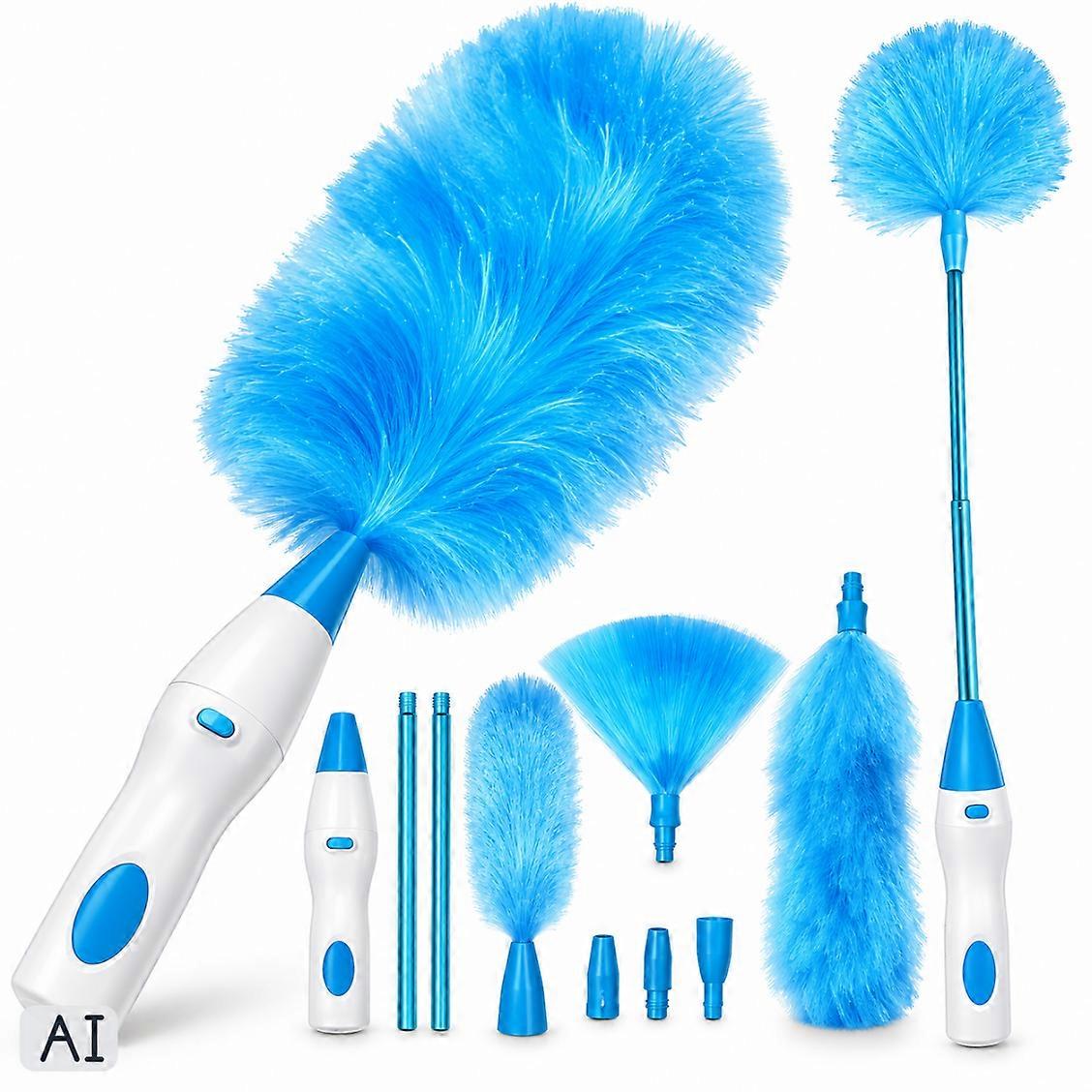Electric Dusting Brush 360° Telescopic Microfiber Multifunctional