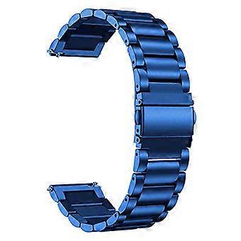 316L Stainless Steel Watch Band for Men Blue Polished Quick Release Strap Compatible with Sekonda