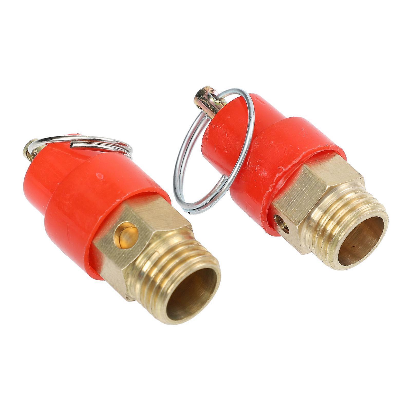 Air Compressor Safety Valves with External Thread for Air Compressor 2Pcs