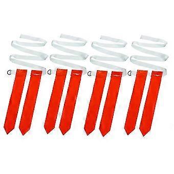 Football Label Webbing Waist Belt with Red Flags 12Pcs Set_zyaq1
