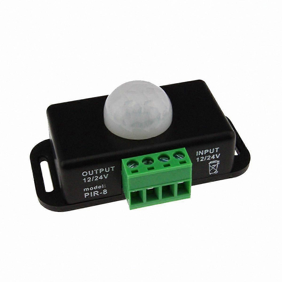 PIR Motion Sensor Switch Module DC 12V 24V 8A with Automatic Adjustment and IR Infrared Detection