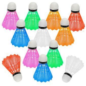 12 Stuks Badminton Shuttles, Indoor Outdoor Sport Bal Training Oefening