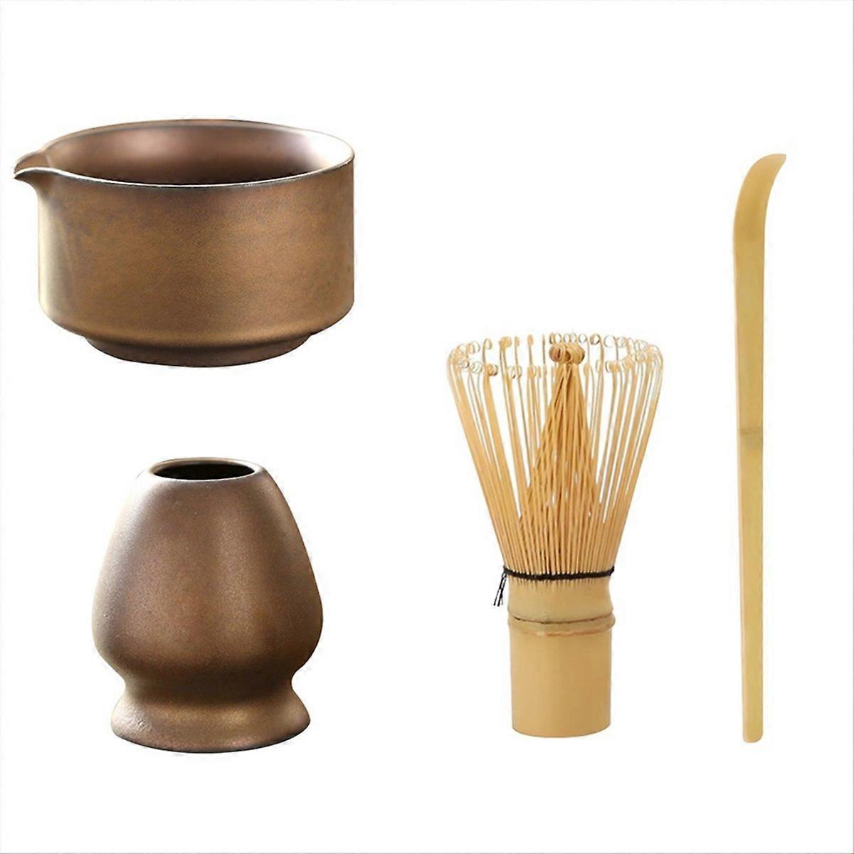 Tea Set Includes Matcha Bowl with Spout Ceramic Matcha Tool Kit