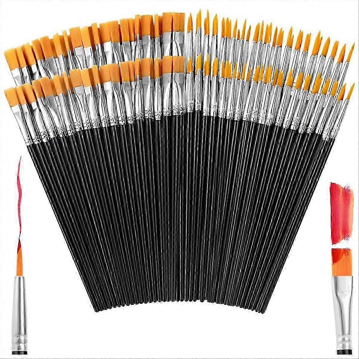 160Pcs Nylon Paint Brushes Set