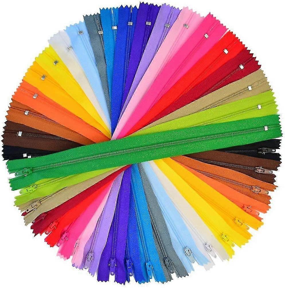 100 Pcs 12 Inch Colourful Nylon Zips