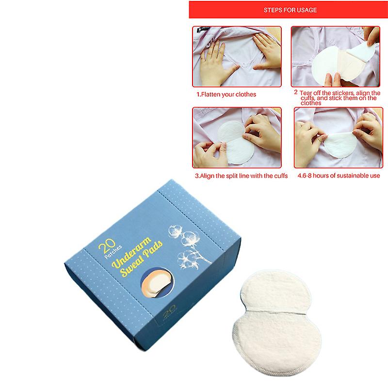 40Pcs UNReusable Women UnWashable Underarm Armpit Anti Sweat Pads Perfume Absorb