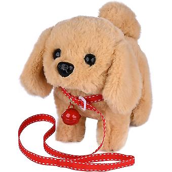Plysj Golden Retriever Leketøy Valp Elektronisk Interaktiv KjæledyrHund - Turgåing, Bjeffer, Hale Wagging