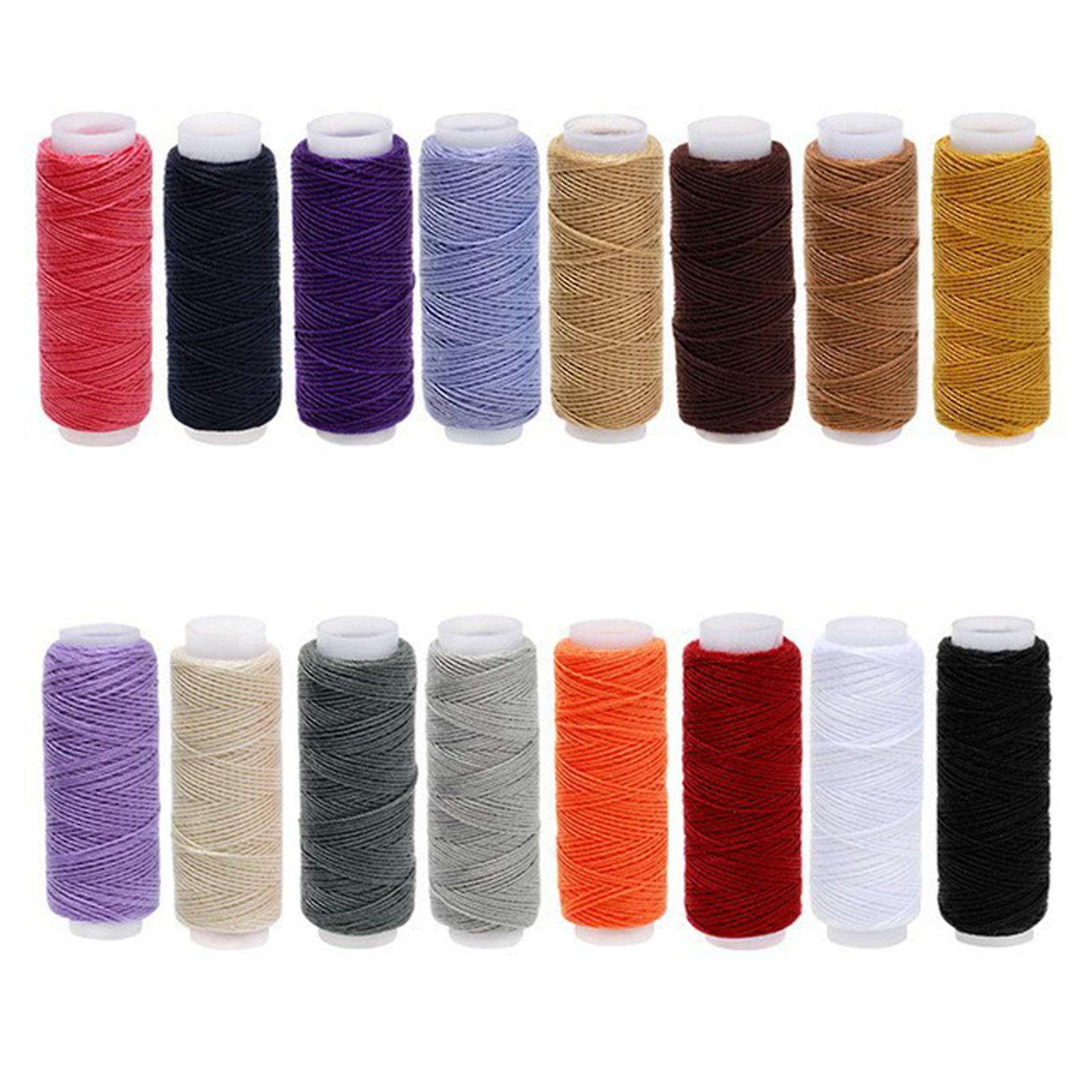 10/16/24 Colori Filo per cucire in poliestere Cavo piatto resistente per cucire artigianato